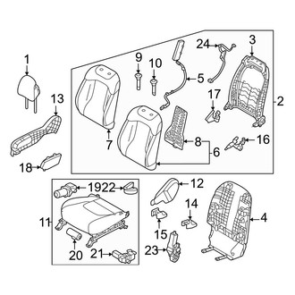 Kia OE - Front Left Seat Back Assembly