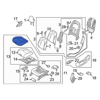 Kia OE - Front Left Seat Cushion Foam