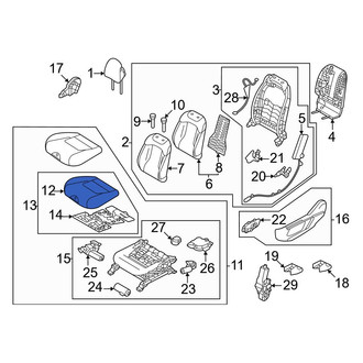 Kia OE - Front Left Seat Cover