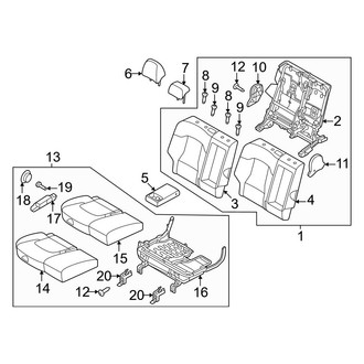 Kia OE - Rear Right Seat Cushion Foam