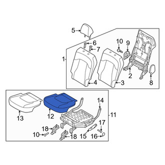 Kia OE - Rear Left Seat Cushion Foam