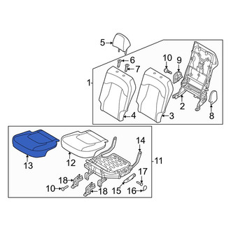 Kia OE - Rear Left Seat Cover