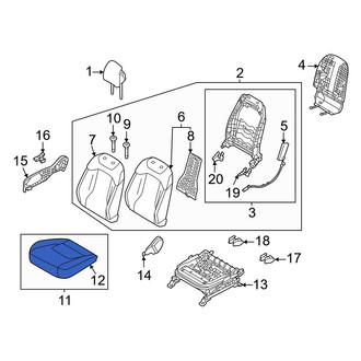 Kia OE - Front Right Seat Cover