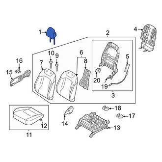 Kia OE - Front Left Headrest