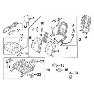 Kia OE - Front Left Seat Cushion Foam