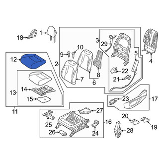 Kia OE - Front Left Seat Cover