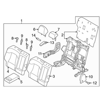 Kia OE - Rear Right Seat Back Assembly