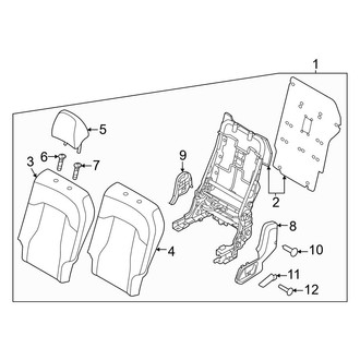 Kia OE - Rear Left Seat Back Assembly