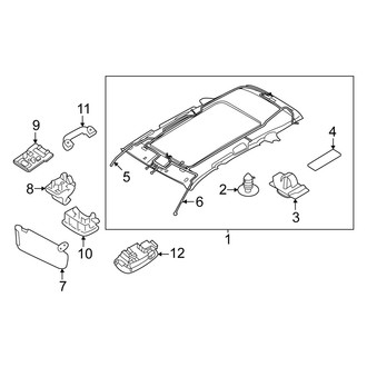 Kia OE - Roof - Interior Trim (With Sunroof), (EX / LX / SX / SX Prestige / X-Line / X-Pro / X-Pro Prestige)