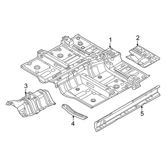 Kia OE - Pillars, Rocker & Floor - Floor & Rails (EX / LX / SX / SX Prestige / X-Line / X-Pro / X-Pro Prestige)