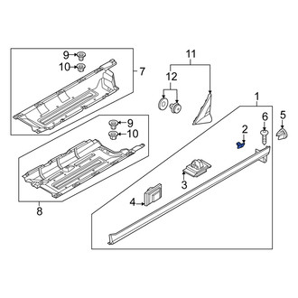 Kia OE - Rocker Panel Molding Clip