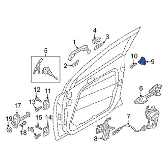 Kia OE - Rear Door Lock Striker Plate
