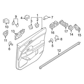 Kia OE - Front Door - Interior Trim (EX / LX / SX / SX Prestige / X-Line / X-Pro / X-Pro Prestige)
