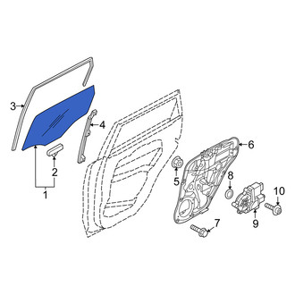 Kia OE - Front Left Door Glass