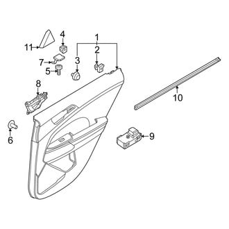 Kia OE - Rear Door - Interior Trim (EX / LX / SX / SX Prestige / X-Line / X-Pro / X-Pro Prestige)