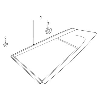 Kia OE - Quarter Panel - Glass (EX / LX / SX / SX Prestige / X-Line / X-Pro / X-Pro Prestige)