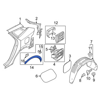 Kia OE - Front Left Wheel Arch Molding