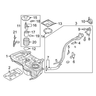 Kia OE - Fuel System Components (EX / LX / SX / SX Prestige / X-Line / X-Pro Prestige)