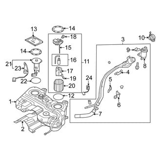 Kia OE - Fuel System Components (EX / LX / SX / SX Prestige / X-Line / X-Pro Prestige)