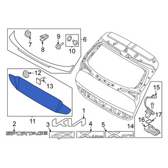 Kia OE - Rear Lower Liftgate Finish Panel