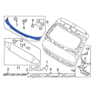Kia OE - Rear Lower Liftgate Finish Panel