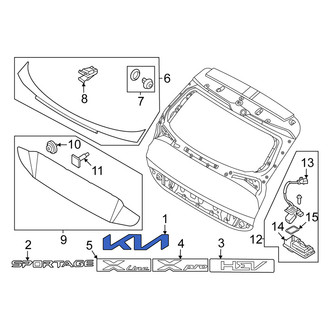 Kia OE - Rear Hatch Emblem