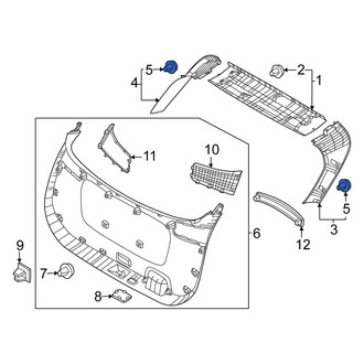 Kia OE - Door Interior Trim Panel Retainer