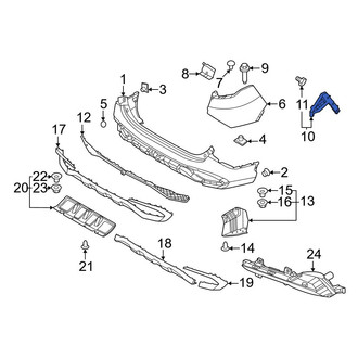 Kia OE - Rear Left Bumper Cover Bracket