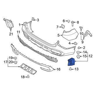 Kia OE - Rear Right Bumper Splash Shield