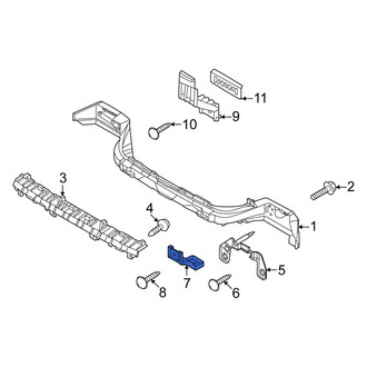 Kia OE - Rear Lower Bumper Impact Bar Brace