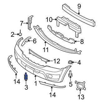 Kia OE - Front Bumper Cover Retainer