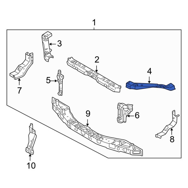 Radiator Support Tie Bar