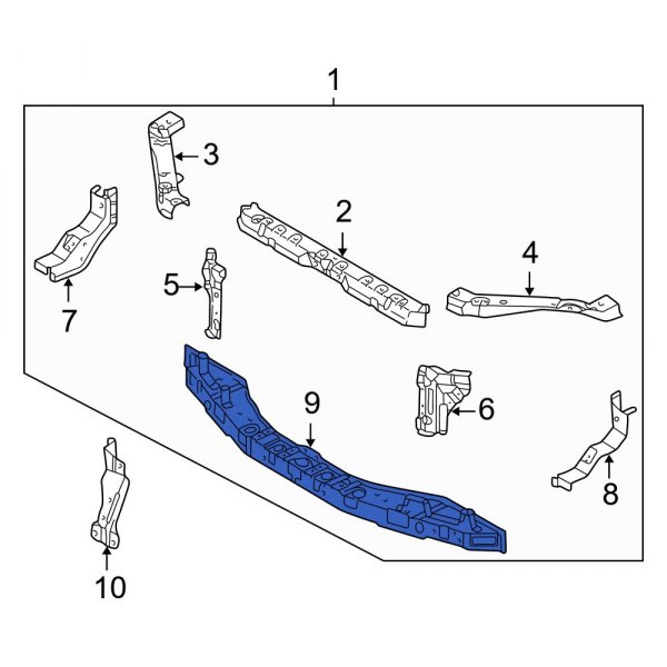 Radiator Support Tie Bar