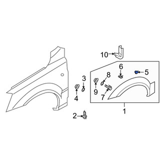 Kia OE - Wheel Arch Molding Clip