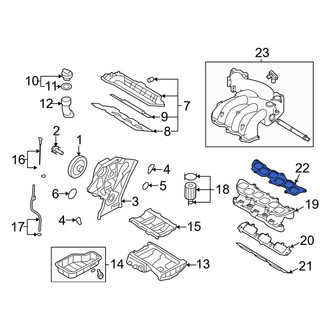 Kia OE - Upper Engine Intake Manifold Gasket