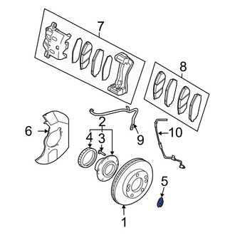 Kia OE - Front CV Joint Nut