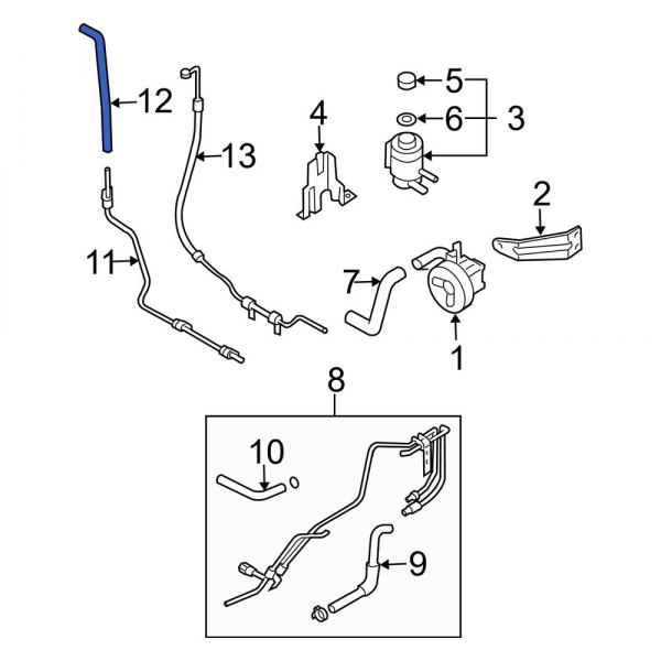 Power Steering Return Hose