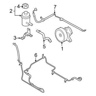 Kia OE - Steering Gear & Linkage - Pump & Hoses (Base / EX / LX)