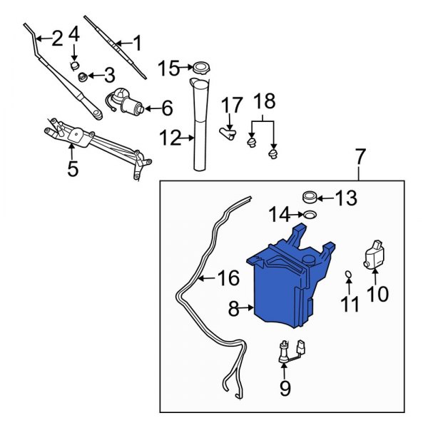 Washer Fluid Reservoir