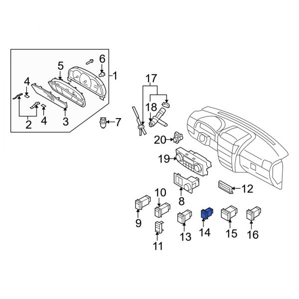 Windshield Wiper Switch