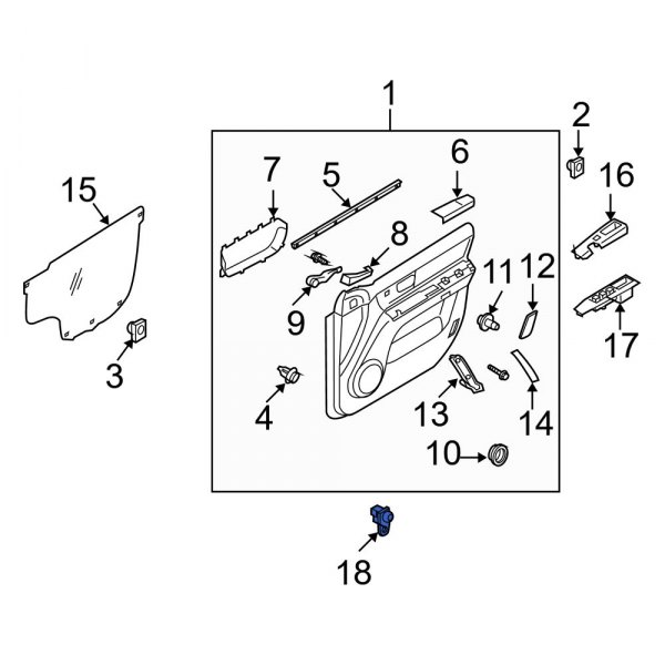 Kia OE 935603B100 Front Door Jamb Switch