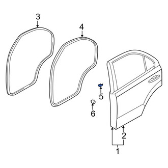 Kia OE - Rear Door Seal Clip