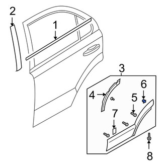 Kia OE - Door Molding Clip