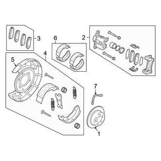 Kia OE - Rear Suspension - Brake Components