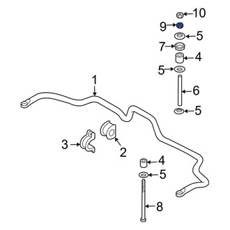 Kia OE - Rear Suspension Stabilizer Bar Link Nut
