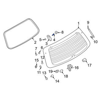 Kia OE - Liftgate Glass Hinge Bolt