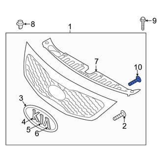 Kia OE - Bumper Cover Reinforcement Screw