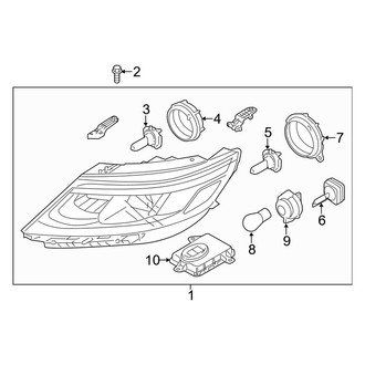 Kia OE - Front Lamps - Headlamp Components