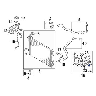 Kia OE - Engine Coolant Thermostat Housing Gasket