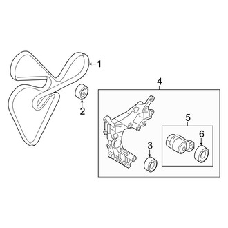 Kia OE - Cooling - Belts & Pulleys (2.4L)